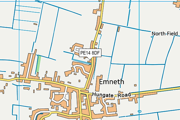 PE14 8DF map - OS VectorMap District (Ordnance Survey) PE14 8DF map - OS VectorMap District (Ordnance Survey)
