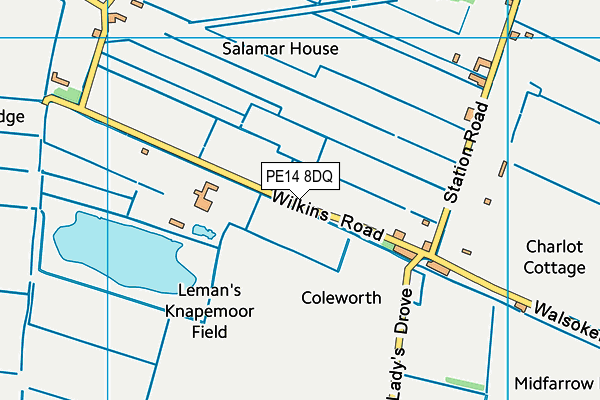 PE14 8DQ map - OS VectorMap District (Ordnance Survey) PE14 8DQ map - OS VectorMap District (Ordnance Survey)