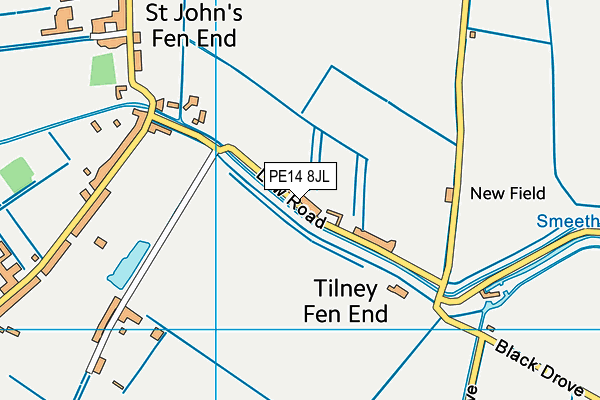 PE14 8JL map - OS VectorMap District (Ordnance Survey) PE14 8JL map - OS VectorMap District (Ordnance Survey)