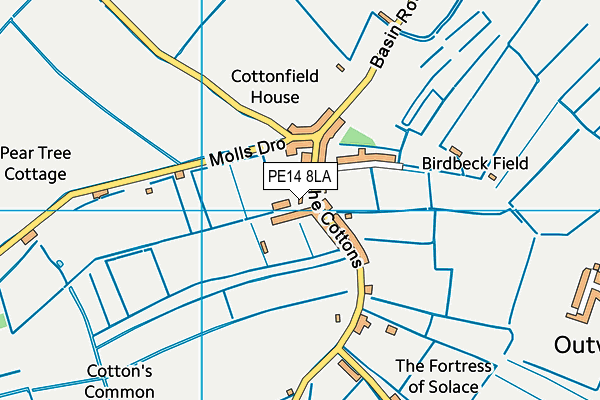 PE14 8LA map - OS VectorMap District (Ordnance Survey) PE14 8LA map - OS VectorMap District (Ordnance Survey)