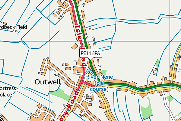 PE14 8PA map - OS VectorMap District (Ordnance Survey) PE14 8PA map - OS VectorMap District (Ordnance Survey)
