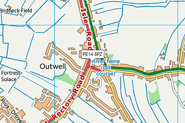 PE14 8PZ map - OS VectorMap District (Ordnance Survey) PE14 8PZ map - OS VectorMap District (Ordnance Survey)