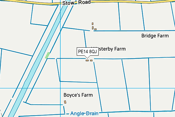 PE14 8QJ map - OS VectorMap District (Ordnance Survey) PE14 8QJ map - OS VectorMap District (Ordnance Survey)