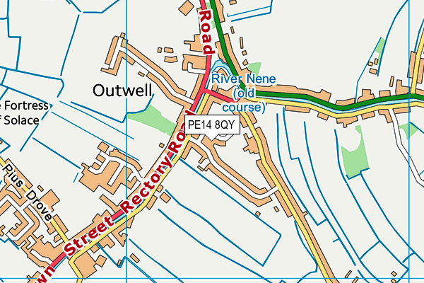 PE14 8QY map - OS VectorMap District (Ordnance Survey) PE14 8QY map - OS VectorMap District (Ordnance Survey)