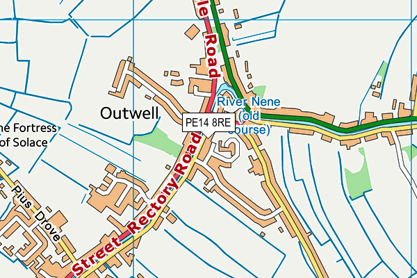 PE14 8RE map - OS VectorMap District (Ordnance Survey) PE14 8RE map - OS VectorMap District (Ordnance Survey)