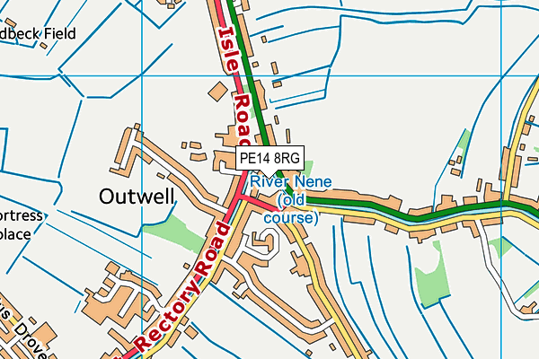 PE14 8RG map - OS VectorMap District (Ordnance Survey) PE14 8RG map - OS VectorMap District (Ordnance Survey)