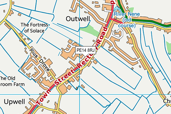 PE14 8RJ map - OS VectorMap District (Ordnance Survey)