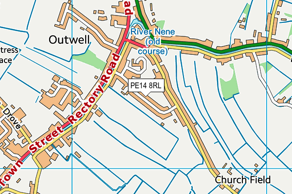 PE14 8RL map - OS VectorMap District (Ordnance Survey) PE14 8RL map - OS VectorMap District (Ordnance Survey)