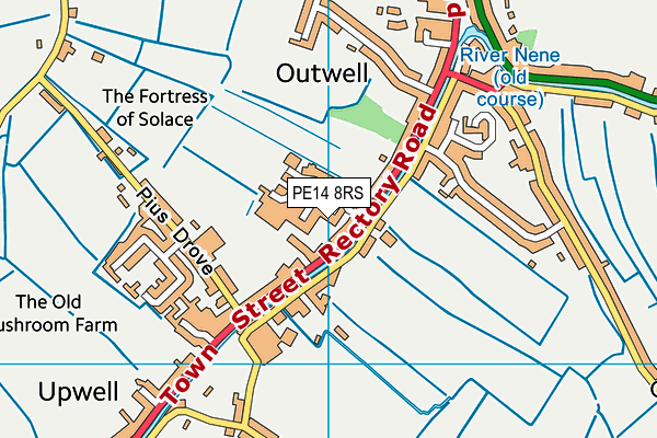 PE14 8RS map - OS VectorMap District (Ordnance Survey)