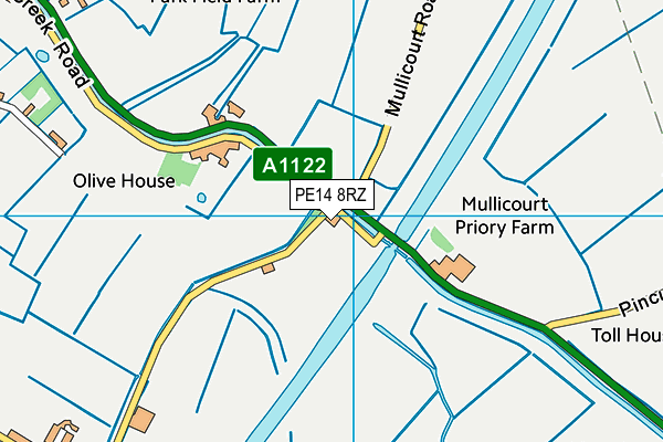 PE14 8RZ map - OS VectorMap District (Ordnance Survey) PE14 8RZ map - OS VectorMap District (Ordnance Survey)