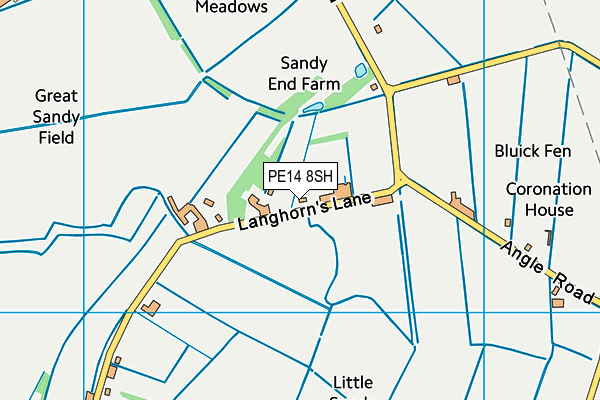 PE14 8SH map - OS VectorMap District (Ordnance Survey) PE14 8SH map - OS VectorMap District (Ordnance Survey)