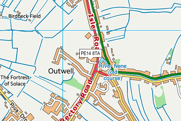 PE14 8TA map - OS VectorMap District (Ordnance Survey) PE14 8TA map - OS VectorMap District (Ordnance Survey)
