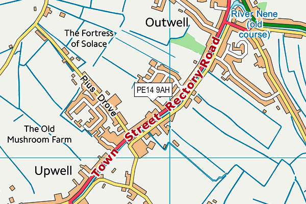 PE14 9AH map - OS VectorMap District (Ordnance Survey) PE14 9AH map - OS VectorMap District (Ordnance Survey)