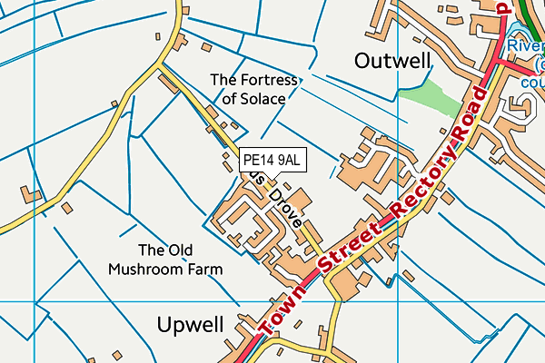 PE14 9AL map - OS VectorMap District (Ordnance Survey) PE14 9AL map - OS VectorMap District (Ordnance Survey)