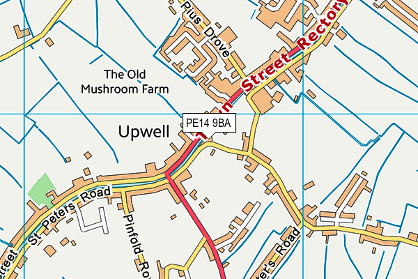 PE14 9BA map - OS VectorMap District (Ordnance Survey) PE14 9BA map - OS VectorMap District (Ordnance Survey)