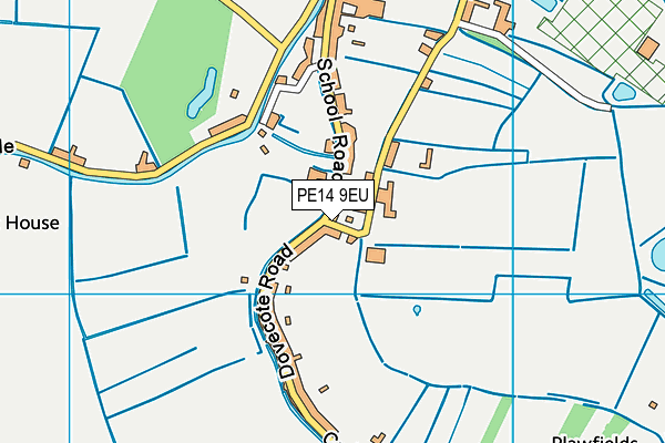 PE14 9EU map - OS VectorMap District (Ordnance Survey) PE14 9EU map - OS VectorMap District (Ordnance Survey)