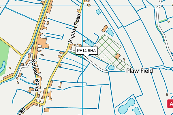 PE14 9HA map - OS VectorMap District (Ordnance Survey) PE14 9HA map - OS VectorMap District (Ordnance Survey)
