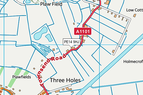 PE14 9HJ map - OS VectorMap District (Ordnance Survey) PE14 9HJ map - OS VectorMap District (Ordnance Survey)