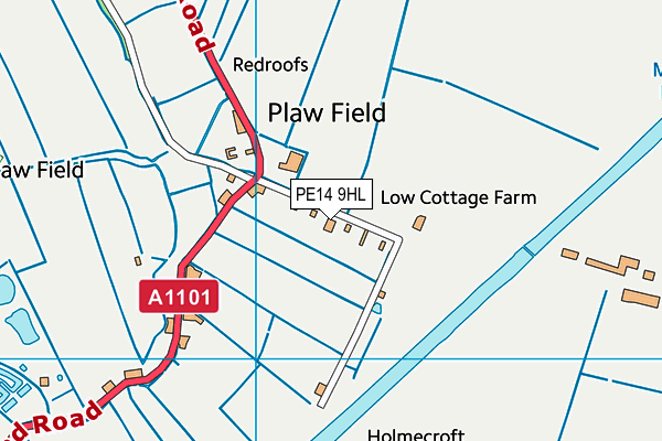 PE14 9HL map - OS VectorMap District (Ordnance Survey) PE14 9HL map - OS VectorMap District (Ordnance Survey)