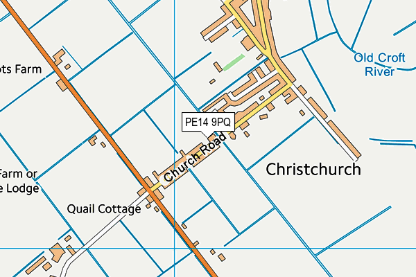 PE14 9PQ map - OS VectorMap District (Ordnance Survey) PE14 9PQ map - OS VectorMap District (Ordnance Survey)