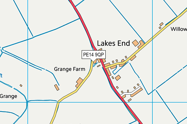 PE14 9QP map - OS VectorMap District (Ordnance Survey) PE14 9QP map - OS VectorMap District (Ordnance Survey)
