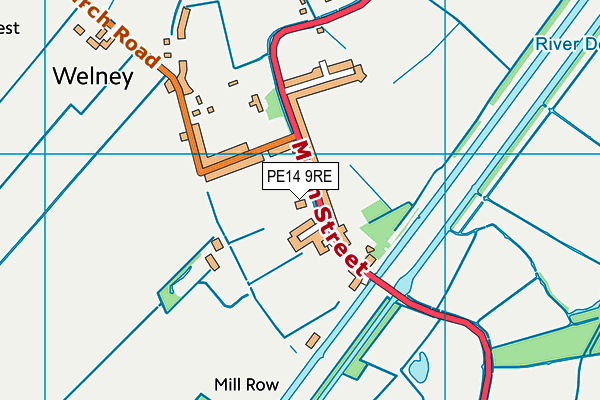 PE14 9RE map - OS VectorMap District (Ordnance Survey) PE14 9RE map - OS VectorMap District (Ordnance Survey)