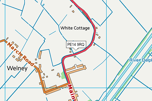 PE14 9RQ map - OS VectorMap District (Ordnance Survey) PE14 9RQ map - OS VectorMap District (Ordnance Survey)