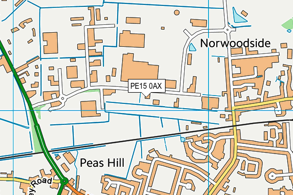 PE15 0AX map - OS VectorMap District (Ordnance Survey) PE15 0AX map - OS VectorMap District (Ordnance Survey)
