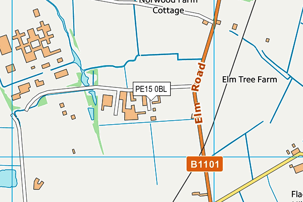 PE15 0BL map - OS VectorMap District (Ordnance Survey) PE15 0BL map - OS VectorMap District (Ordnance Survey)