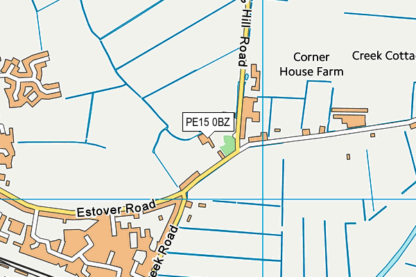 PE15 0BZ map - OS VectorMap District (Ordnance Survey)