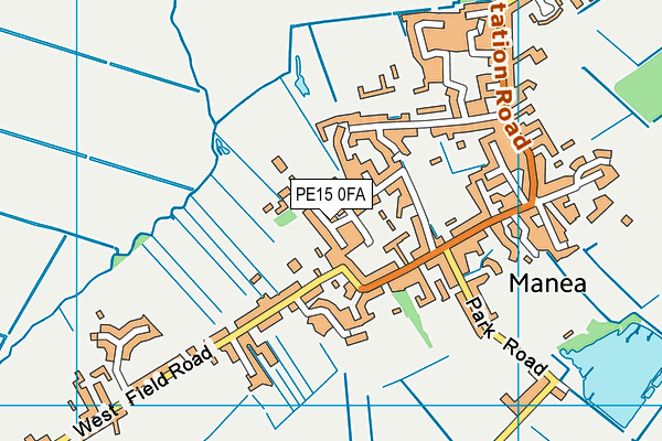 PE15 0FA map - OS VectorMap District (Ordnance Survey) PE15 0FA map - OS VectorMap District (Ordnance Survey)
