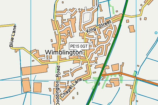 PE15 0GT map - OS VectorMap District (Ordnance Survey) PE15 0GT map - OS VectorMap District (Ordnance Survey)