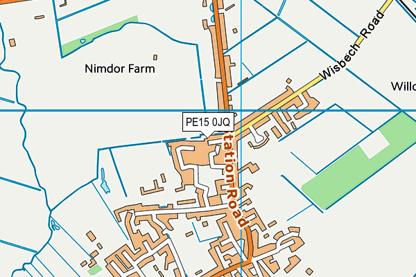 PE15 0JQ map - OS VectorMap District (Ordnance Survey) PE15 0JQ map - OS VectorMap District (Ordnance Survey)