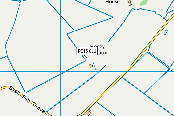 PE15 0JU map - OS VectorMap District (Ordnance Survey) PE15 0JU map - OS VectorMap District (Ordnance Survey)