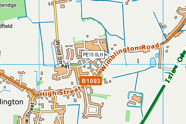PE15 0LH map - OS VectorMap District (Ordnance Survey) PE15 0LH map - OS VectorMap District (Ordnance Survey)