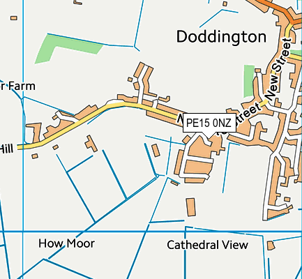 PE15 0NZ map - OS VectorMap District (Ordnance Survey) PE15 0NZ map - OS VectorMap District (Ordnance Survey)