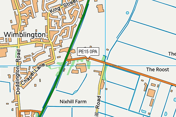PE15 0PA map - OS VectorMap District (Ordnance Survey)