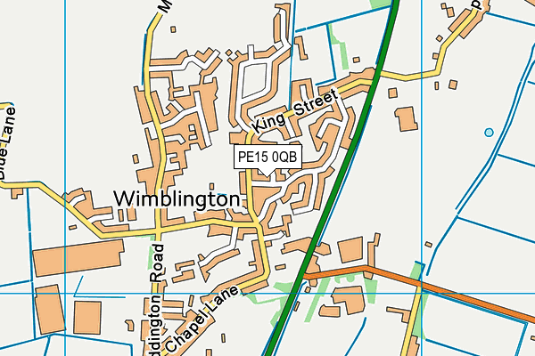 PE15 0QB map - OS VectorMap District (Ordnance Survey) PE15 0QB map - OS VectorMap District (Ordnance Survey)