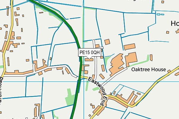 PE15 0QH map - OS VectorMap District (Ordnance Survey) PE15 0QH map - OS VectorMap District (Ordnance Survey)