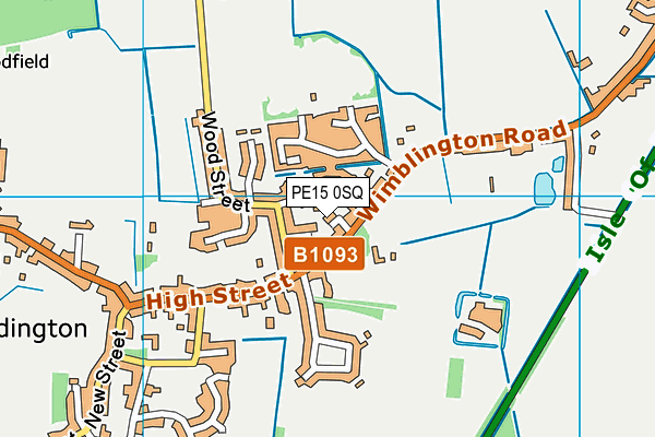 PE15 0SQ map - OS VectorMap District (Ordnance Survey) PE15 0SQ map - OS VectorMap District (Ordnance Survey)