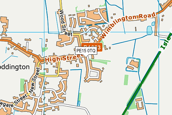 PE15 0TQ map - OS VectorMap District (Ordnance Survey) PE15 0TQ map - OS VectorMap District (Ordnance Survey)