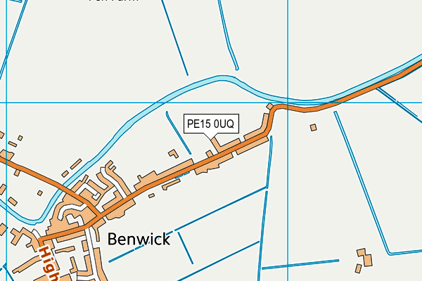 PE15 0UQ map - OS VectorMap District (Ordnance Survey) PE15 0UQ map - OS VectorMap District (Ordnance Survey)