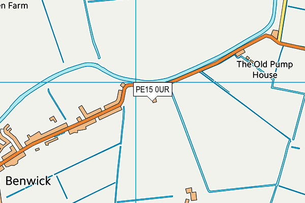 PE15 0UR map - OS VectorMap District (Ordnance Survey) PE15 0UR map - OS VectorMap District (Ordnance Survey)