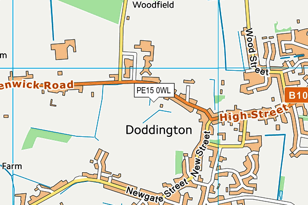 PE15 0WL map - OS VectorMap District (Ordnance Survey) PE15 0WL map - OS VectorMap District (Ordnance Survey)