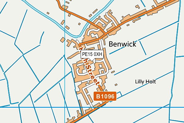 PE15 0XH map - OS VectorMap District (Ordnance Survey) PE15 0XH map - OS VectorMap District (Ordnance Survey)