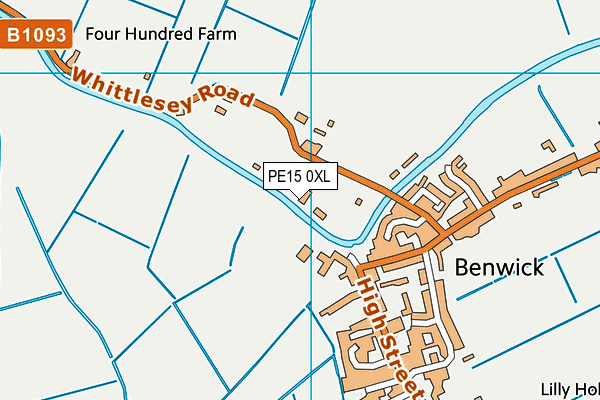 PE15 0XL map - OS VectorMap District (Ordnance Survey) PE15 0XL map - OS VectorMap District (Ordnance Survey)