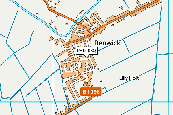 PE15 0XQ map - OS VectorMap District (Ordnance Survey) PE15 0XQ map - OS VectorMap District (Ordnance Survey)