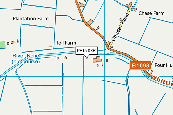 PE15 0XR map - OS VectorMap District (Ordnance Survey) PE15 0XR map - OS VectorMap District (Ordnance Survey)