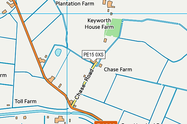 PE15 0XS map - OS VectorMap District (Ordnance Survey) PE15 0XS map - OS VectorMap District (Ordnance Survey)