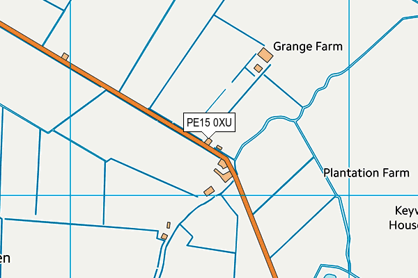 PE15 0XU map - OS VectorMap District (Ordnance Survey) PE15 0XU map - OS VectorMap District (Ordnance Survey)